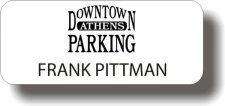(image for) Downtown Athens Parking White Badge