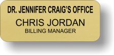 (image for) Dr. Jennifer Craig's Office Gold Badge