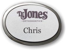 (image for) Dr. Jones Orthodontics Silver Oval Executive Badge