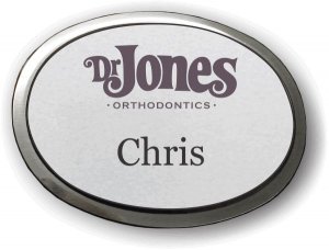 (image for) Dr. Jones Orthodontics Silver Oval Executive Badge