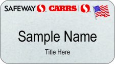 (image for) Safeway Carrs Silver Veteran Name Badge