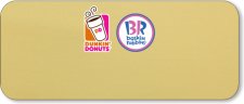 (image for) Dunkin' Brands Standard Gold Logo Only Badge