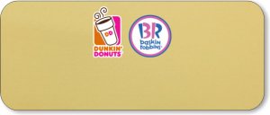 (image for) Dunkin\' Brands Standard Gold Logo Only Badge