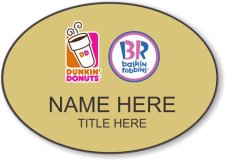 (image for) Dunkin' Brands Oval Gold Badge