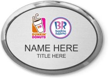 (image for) Dunkin' Brands Executive Oval Silver Badge