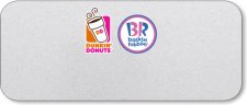 (image for) Dunkin' Brands Standard Silver Logo Only Badge