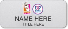 (image for) Dunkin' Brands Standard Silver Badge