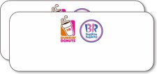 (image for) Dunkin' Brands Standard White Logo Only Badge - Pack of 25