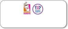 (image for) Dunkin' Brands Standard White Logo Only Badge