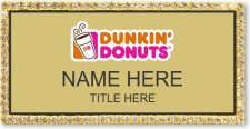 (image for) Dunkin' Donuts Gold Bling Badge