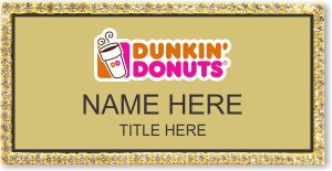 (image for) Dunkin\' Donuts Gold Bling Badge