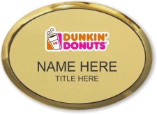 (image for) Dunkin' Donuts Executive Oval Gold Badge