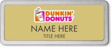 (image for) Dunkin' Donuts Gold Pebbled Frame Prestige Badge