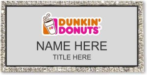 (image for) Dunkin\' Donuts Silver Bling Badge