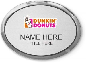 (image for) Dunkin\' Donuts Executive Oval Silver Badge