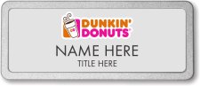 (image for) Dunkin' Donuts Silver Pebbled Frame Prestige Badge