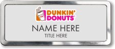 (image for) Dunkin' Donuts Silver Polished Frame Prestige Badge