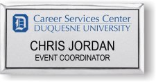 (image for) Duquesne University Executive Silver Name Badge
