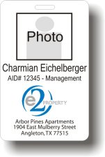 (image for) e2 Property Arbor Pines Photo ID Badge