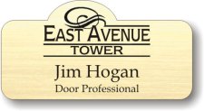 (image for) East Avenue Tower Shaped Gold Badge