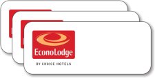 (image for) Econolodge Red Logo White Badges (Logo Only) 25-Pack