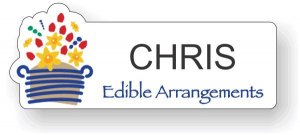 (image for) Edible Arrangements White Shaped Badge