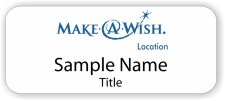 (image for) Make A Wish Foundation Standard White Badge