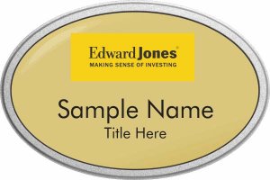 (image for) Edward Jones Oval Prestige Pebbled badge