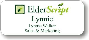 (image for) ElderScript Services White Badge