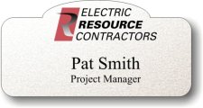 (image for) Electric Resource Contractors Shaped Silver Badge