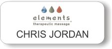(image for) Elements Therapeutic Massage White Badge