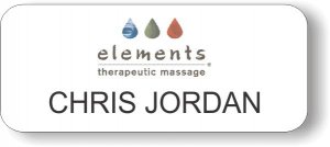 (image for) Elements Therapeutic Massage White Badge