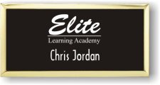 (image for) Elite Learning Academy Executive Black Gold Framed Badge