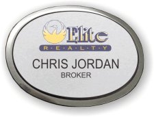 (image for) Elite Realty Executive Oval Silver Badge