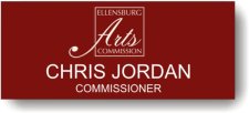 (image for) Ellensburg Arts Commission Red Badge