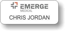 (image for) Emerge Medical White Badge