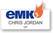(image for) EMK3 White Shaped Badge