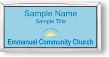 (image for) Emmanuel Community Church Silver / Blue Executive Badge