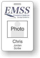 (image for) Emergency Medicine Scribe Systems Photo ID Badge