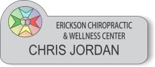 (image for) Erickson Chiropractic & Wellness Center Silver Shaped Badge