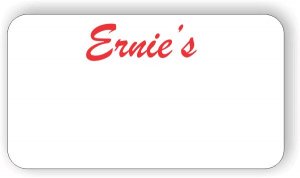 (image for) Ernie\'s Fuel Stop White Badge