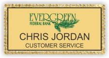 (image for) Evergreen Federal Bank Gold Bling Badge