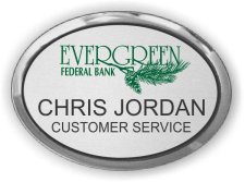 (image for) Evergreen Federal Bank Oval Executive Silver Badge