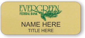 (image for) Evergreen Federal Bank Gold Badge