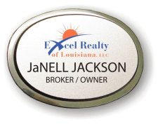 (image for) Excel Realty of Louisiana Executive Oval Silver Badge