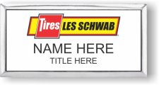 (image for) Les Schwab Silver / White Executive Badge