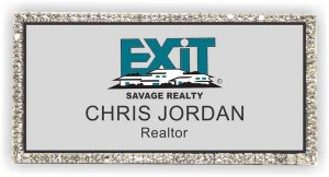 (image for) Exit Realty Silver Bling Badge