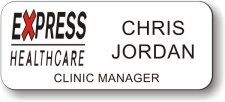 (image for) Express Healthcare White Badge