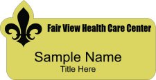 (image for) Fair View Health Care Center Shaped Gold badge