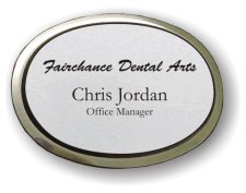 (image for) Fairchance Dental Arts Executive Oval Silver Badge